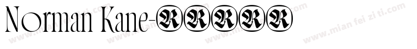 Norman Kane字体转换